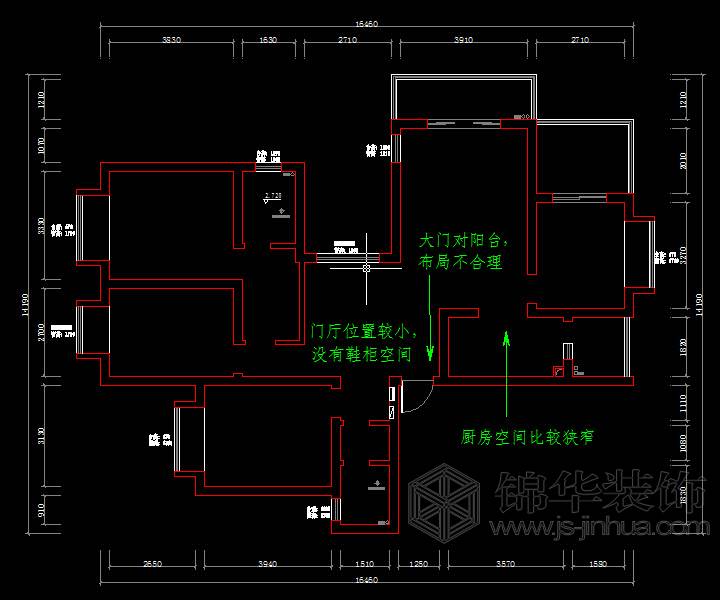 爱秦湾花园140平米 户型解析