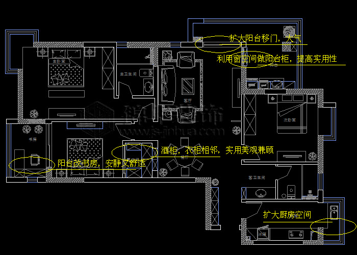 秦淮绿洲135平米 户型