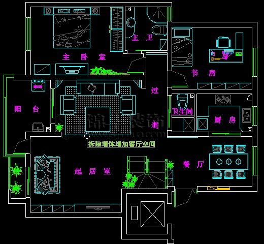 奥体新城海棠园B2跃层 户型