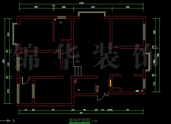 阿尔卡迪亚四室两厅140平米 户型