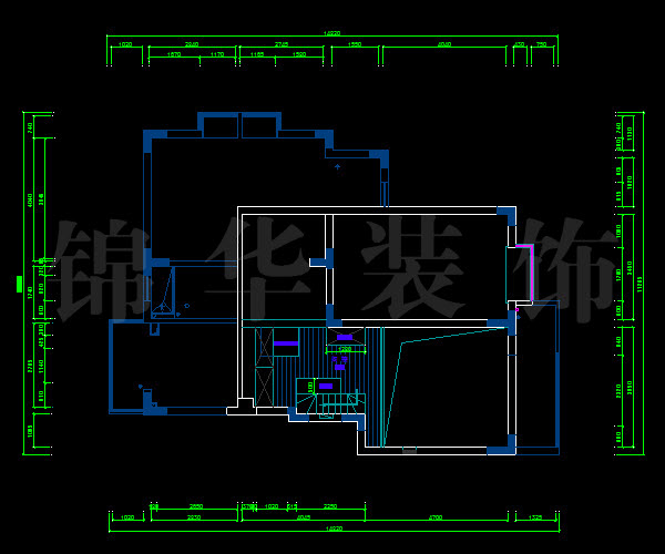 宏图上福园126平米顶楼 户型