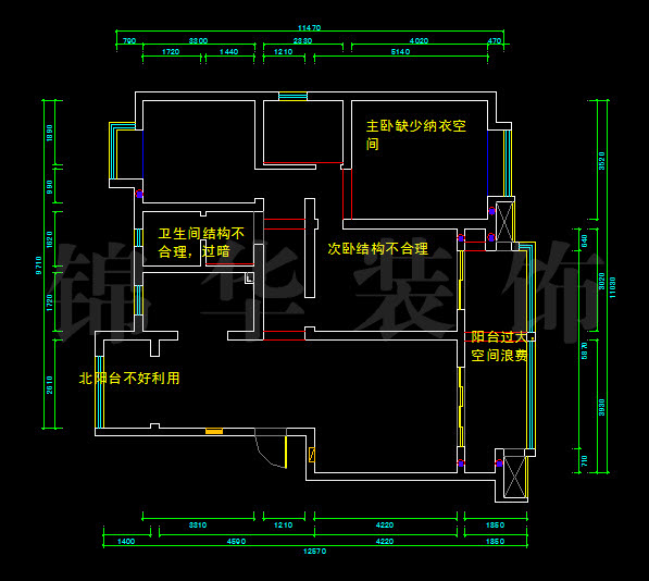 南大和园126平米 户型