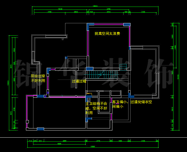 栖园155平米顶楼 户型