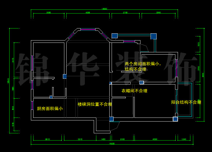左邻右里180平米 户型