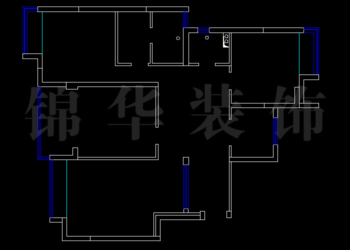 金域中央E2户型134平米 户型