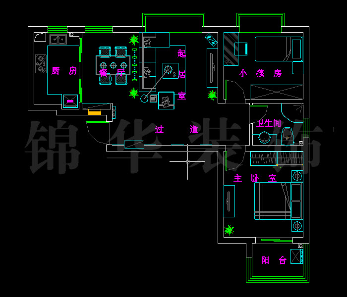 融侨中央花园枫树街区82平米 户型