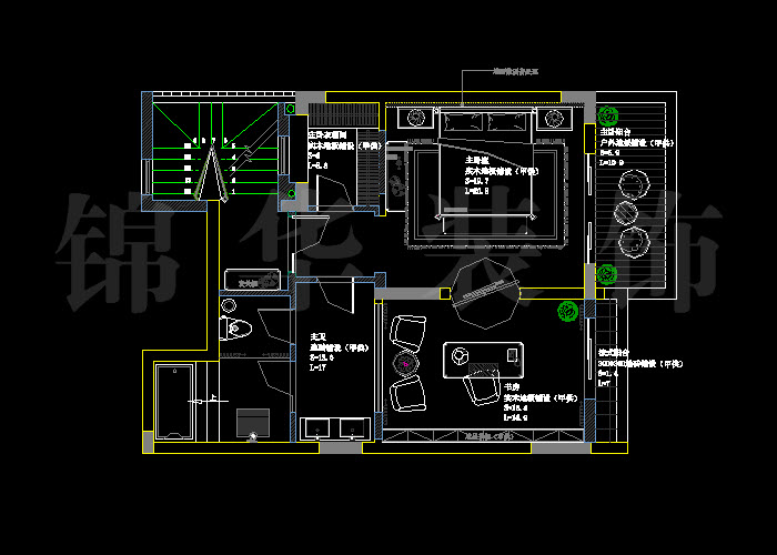 新城尚东区200平米四室两厅 户型