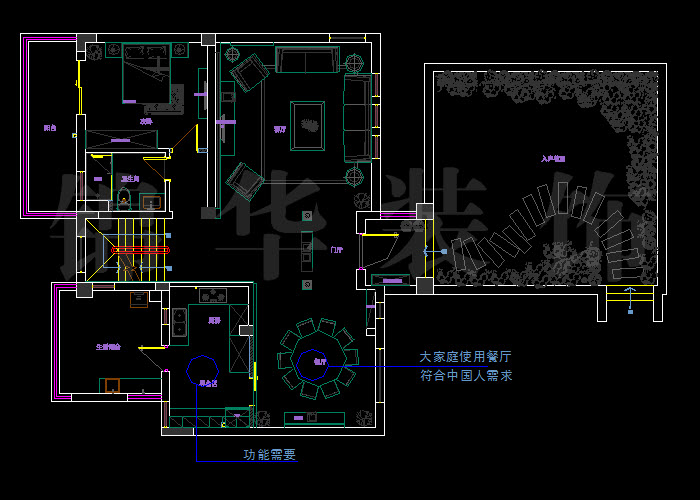 秦淮绿洲64-01-400平方别墅 户型