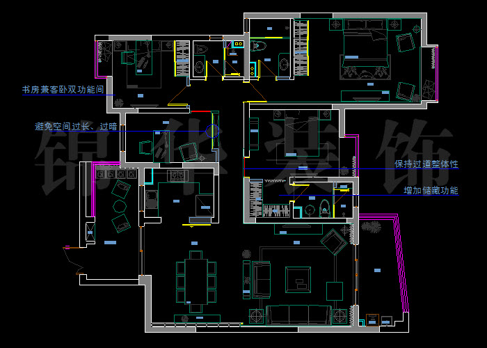 雅居乐12栋2单元1501室180平方 户型