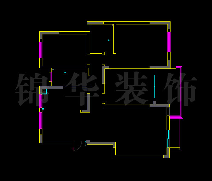 奥体新城海棠园两层五室三厅240平米 户型