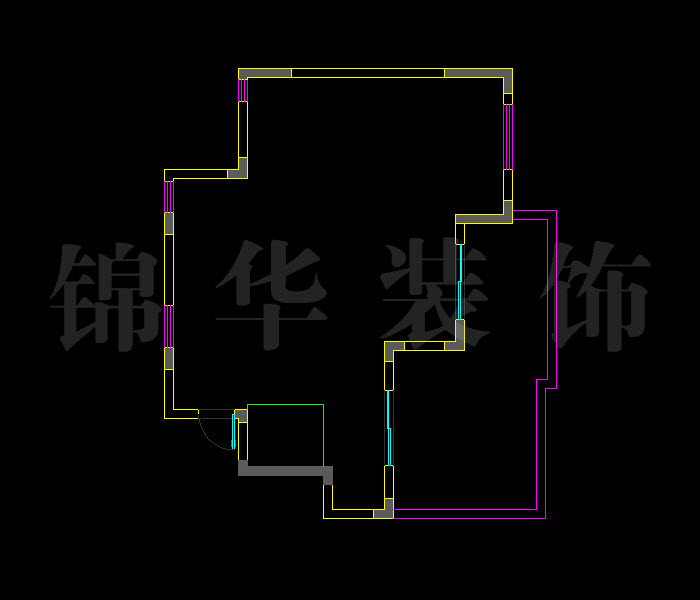 奥体新城海棠园两层五室三厅240平米 户型
