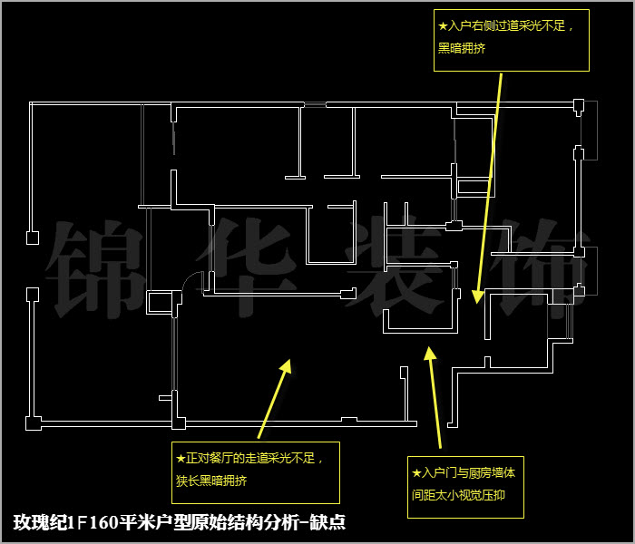 融侨中央花园玫瑰纪一楼160平米 户型