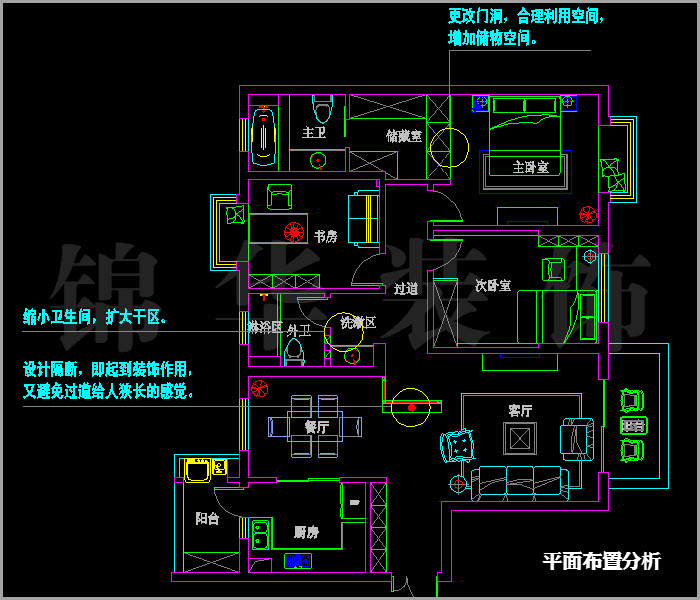 拉德芳斯120平米 户型