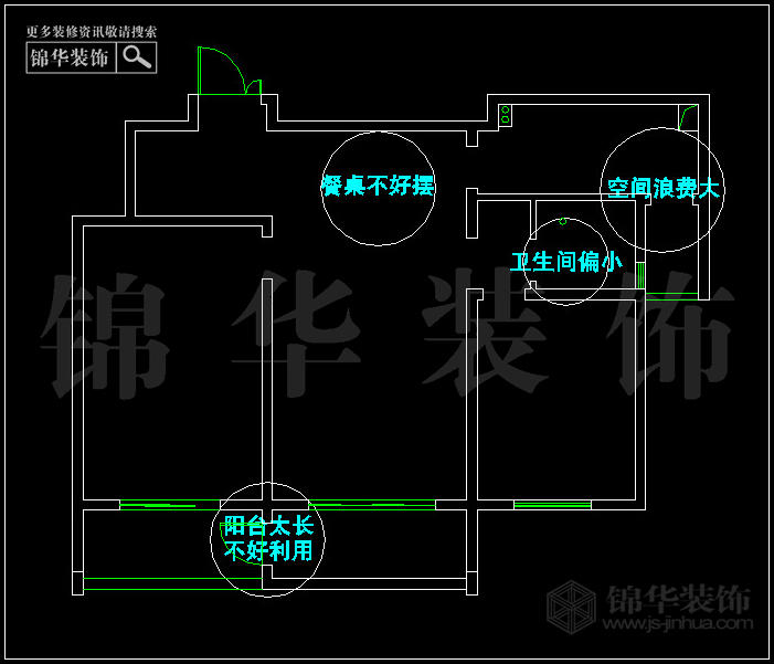 金陵尚府B3户型107平米 户型