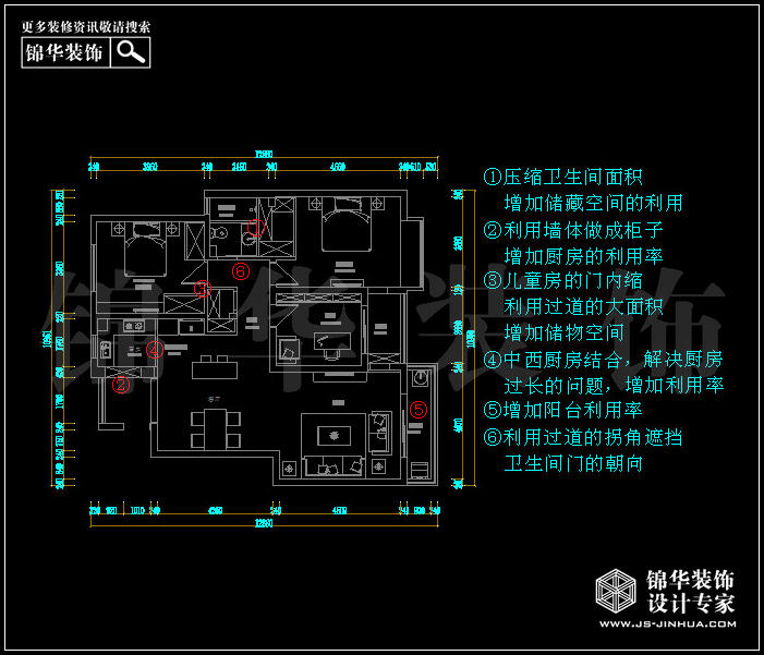 大发凯鸿隽府126平米 户型