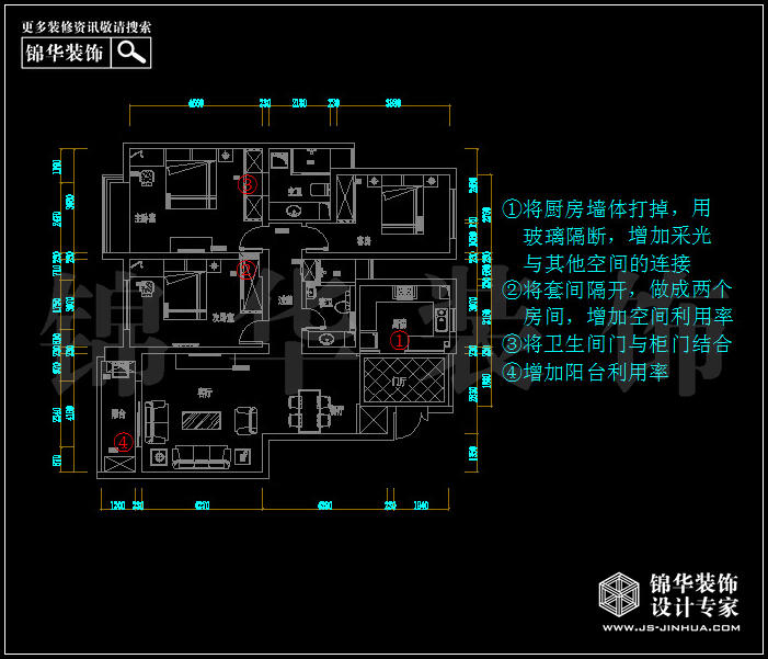 大发凯鸿隽府138平米 户型