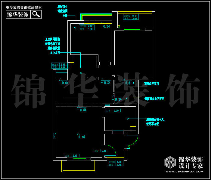 大发凯鸿隽府90平米 户型