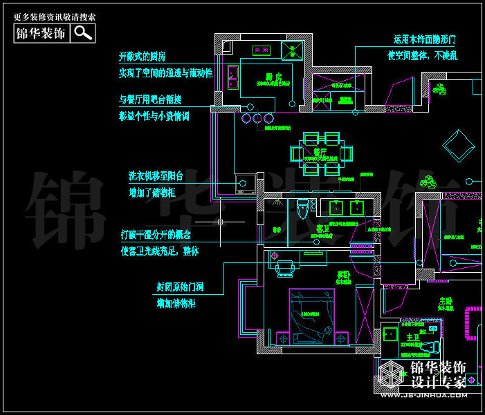 奥体新城丹枫园129平方 户型