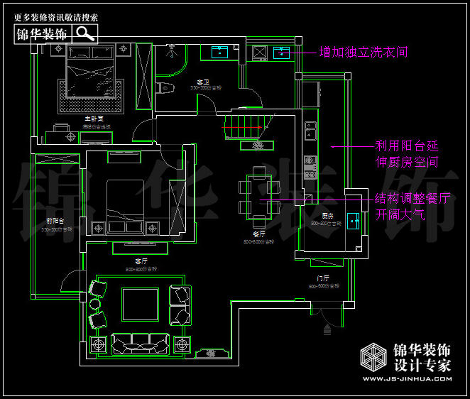 中电颐和家园160平米 户型