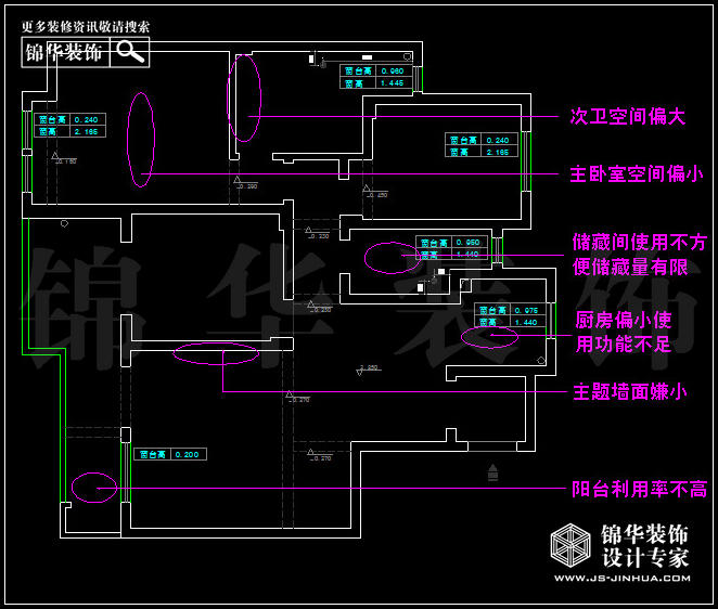 中电颐和家园135平米 户型