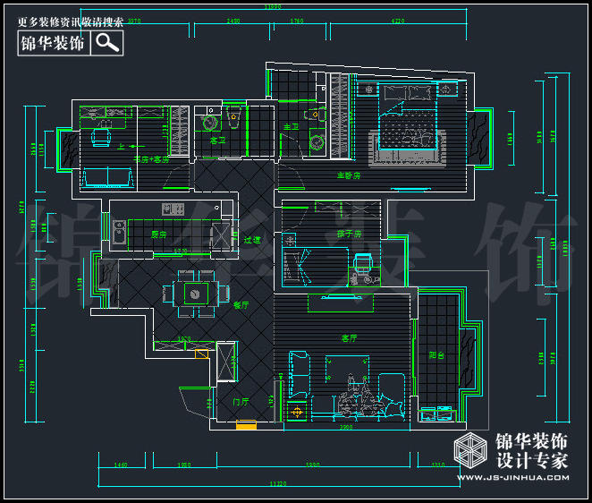 钟山晶典125平米 户型