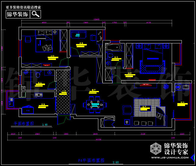 金陵尚府F4户型136平方 户型