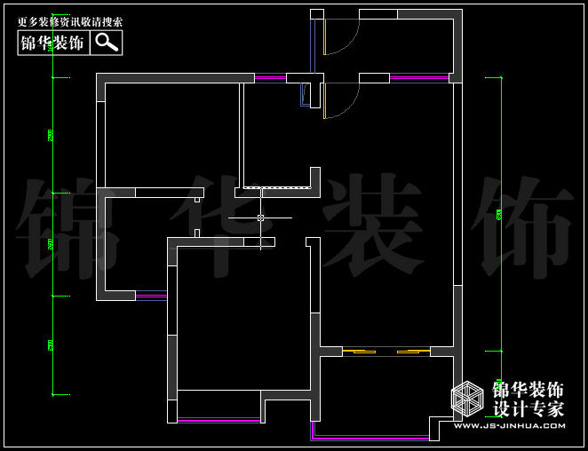 雅居乐E2户型87平米 户型