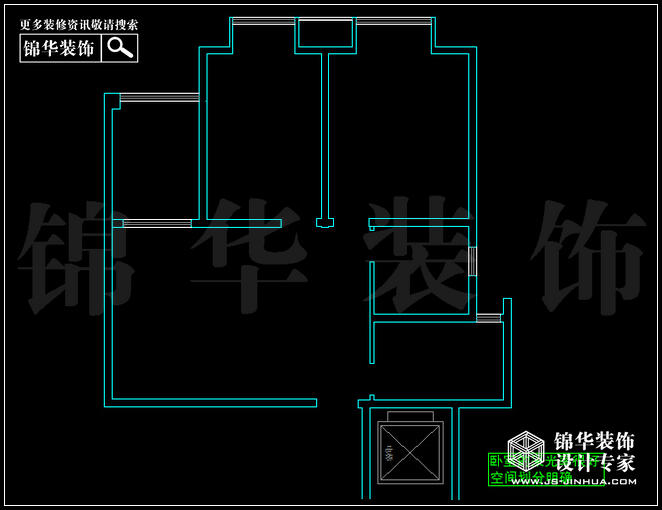 奥体新城青铜园F户型90平米 户型