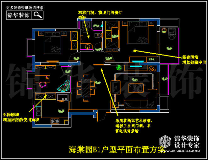 奥体新城海棠园B1户型 户型