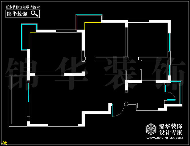 阅城国际C2户型110平米 户型