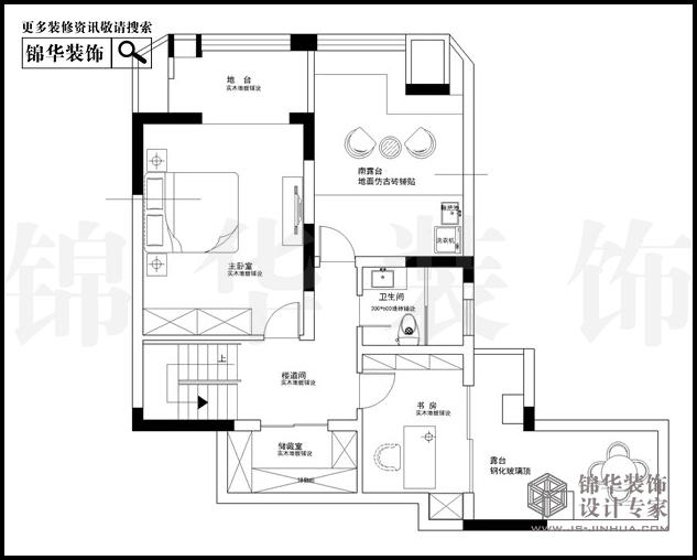 苏宁睿城2栋C户型跃层164平米 户型