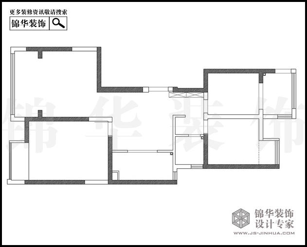 苏宁睿城4栋F户型117平米 户型