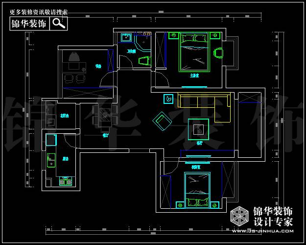 复地新都国际E户型103平方 户型