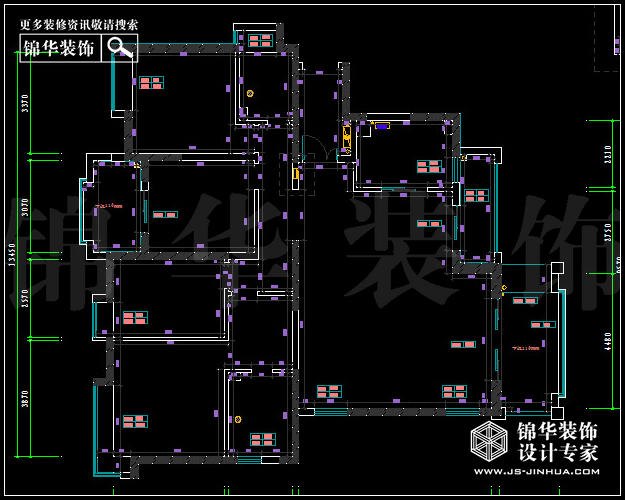 中海凤凰熙岸C3户型187平米  户型