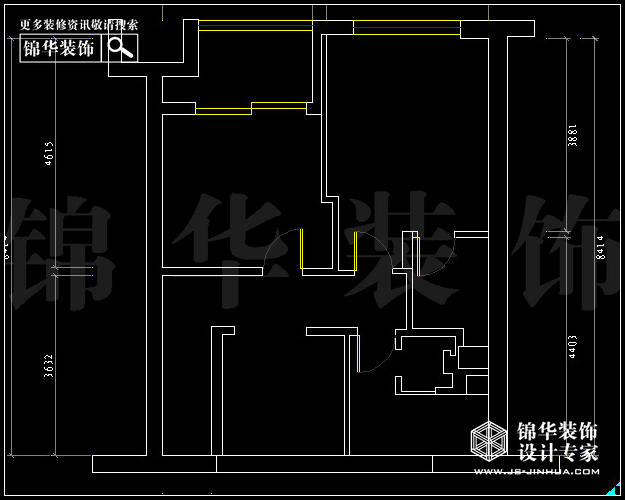德盈国际广场B2户型68平米  户型