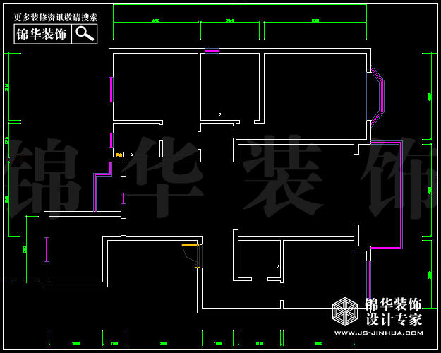 天正滨江F2户型187平米 户型