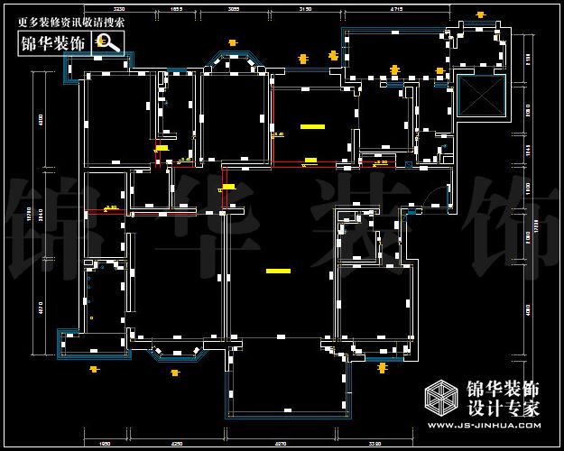 天正滨江B1户型234平米 户型