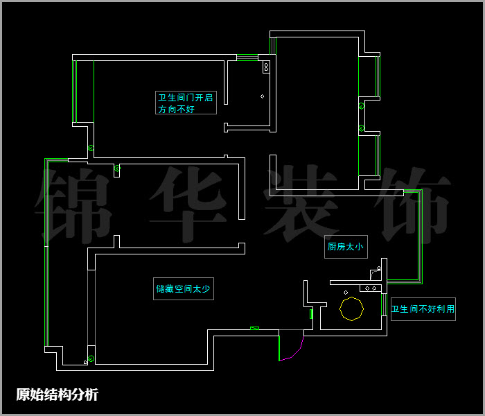 爱涛翠湖花园户型四房两厅两卫140平米 户型